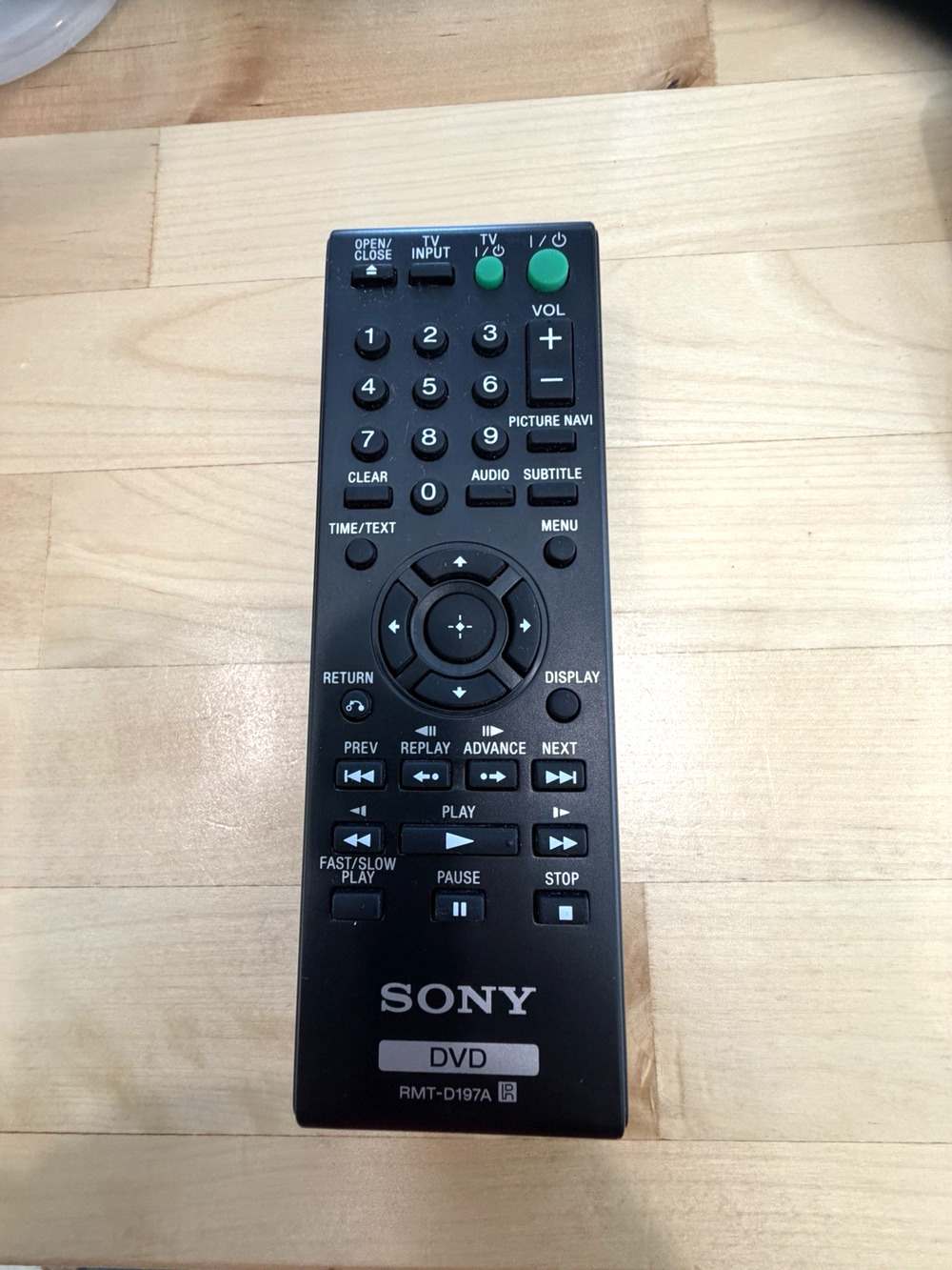 SONY Genuine RMT-D197A Remote Control OEM for Select Sony Model DVD Players